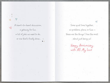 Hand Finished Greeting Cards Anniversary On Our  Watermark Core Line