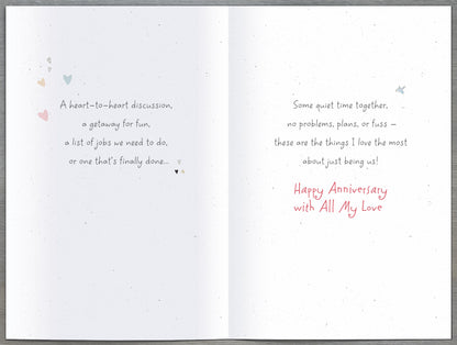 Hand Finished Greeting Cards Anniversary On Our  Watermark Core Line