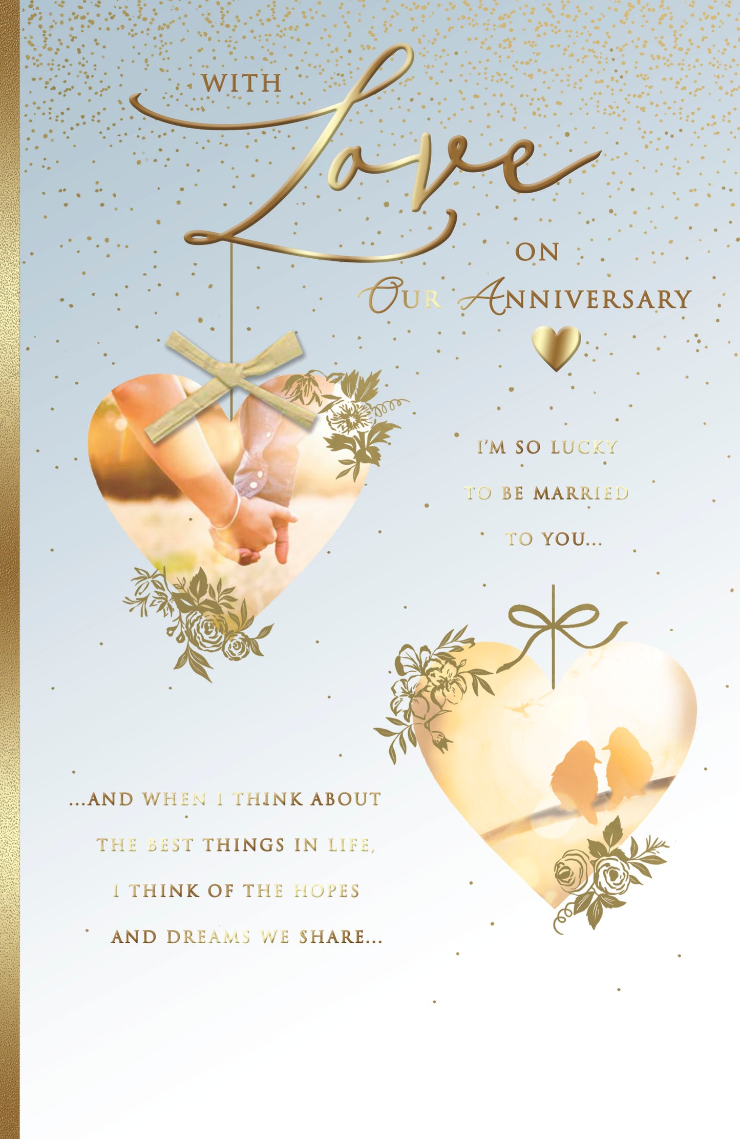 Hand Finished Greeting Cards Anniversary Wedding On Our  Watermark Core Line