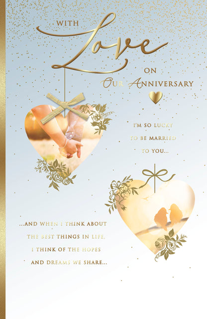 Hand Finished Greeting Cards Anniversary Wedding On Our  Watermark Core Line