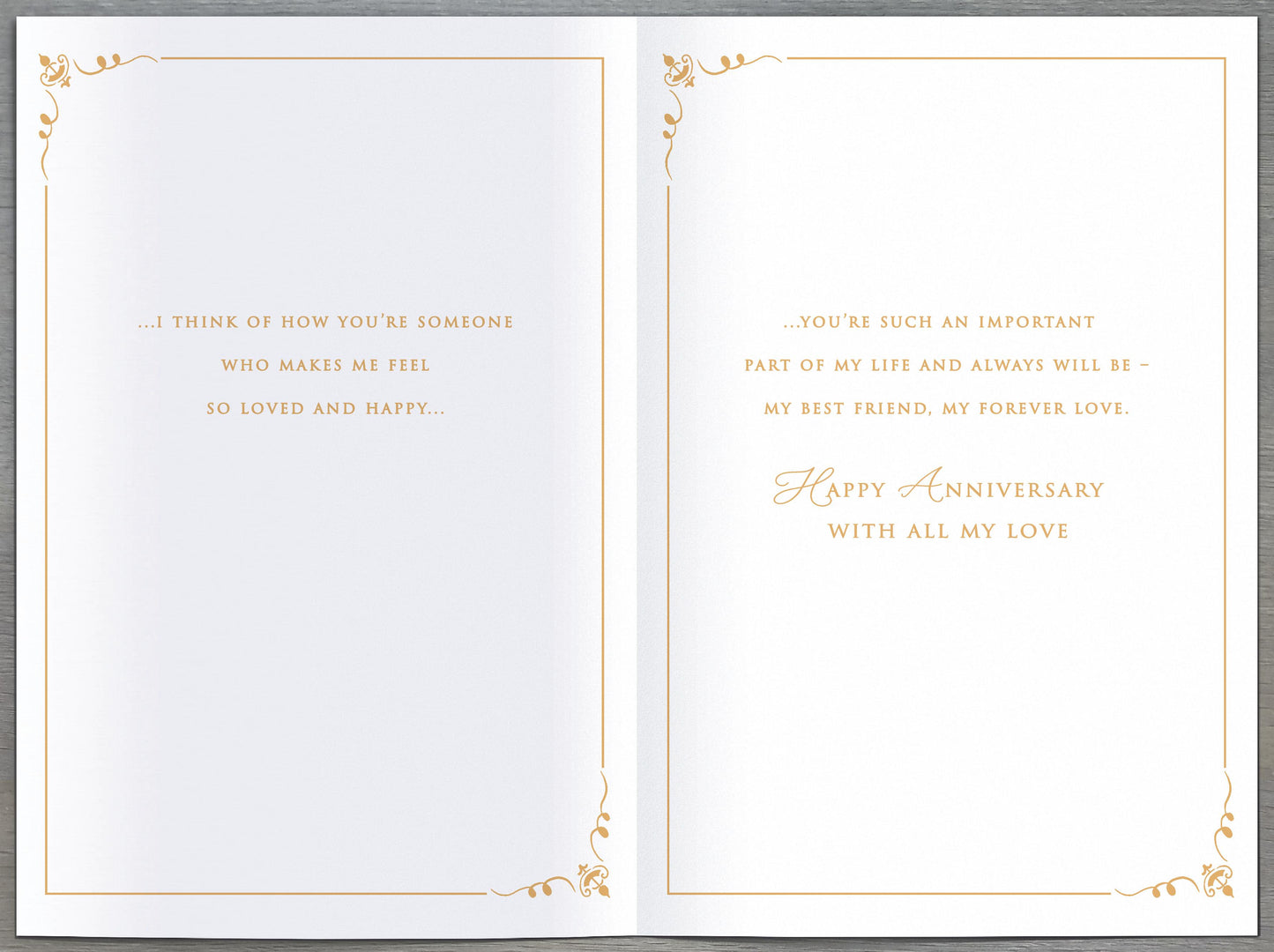 Hand Finished Greeting Cards Anniversary Wedding On Our  Watermark Core Line