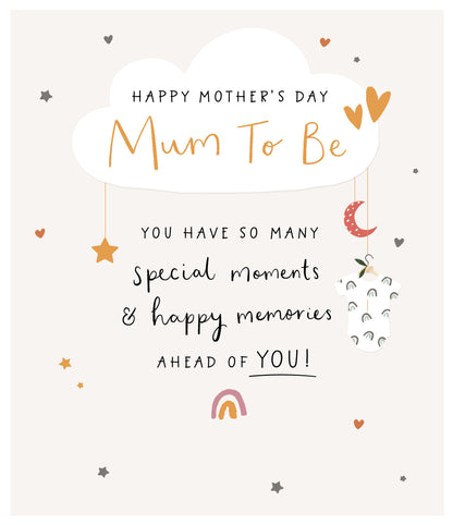 Standard Greeting Cards Mum To Be  Carlton Core Line