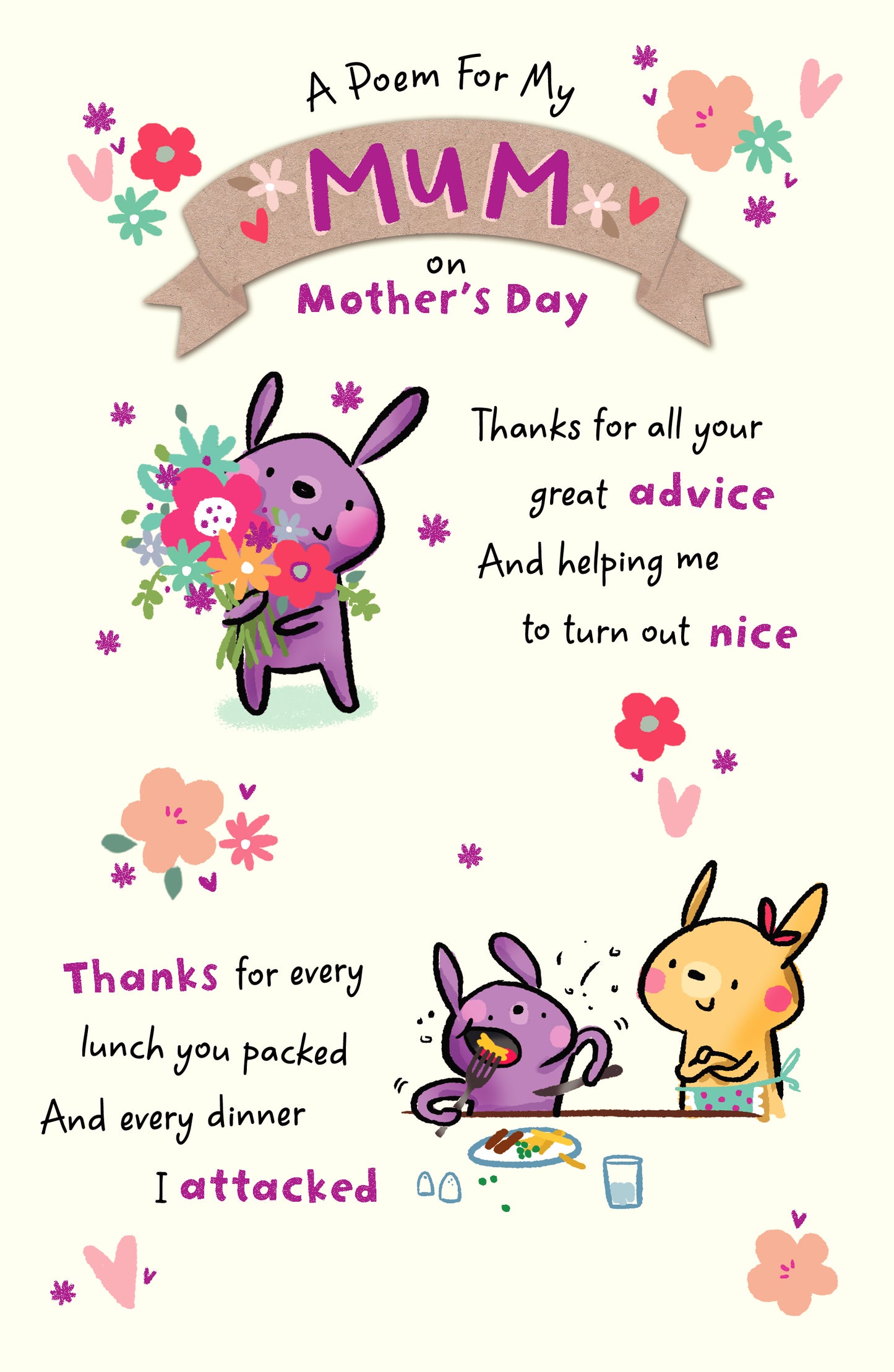 Standard Greeting Cards Mum Hum Fiddlesticks