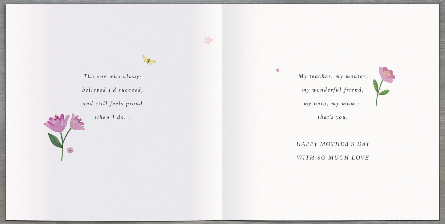 Hand Finished Greeting Cards Mum  Carlton Core Line