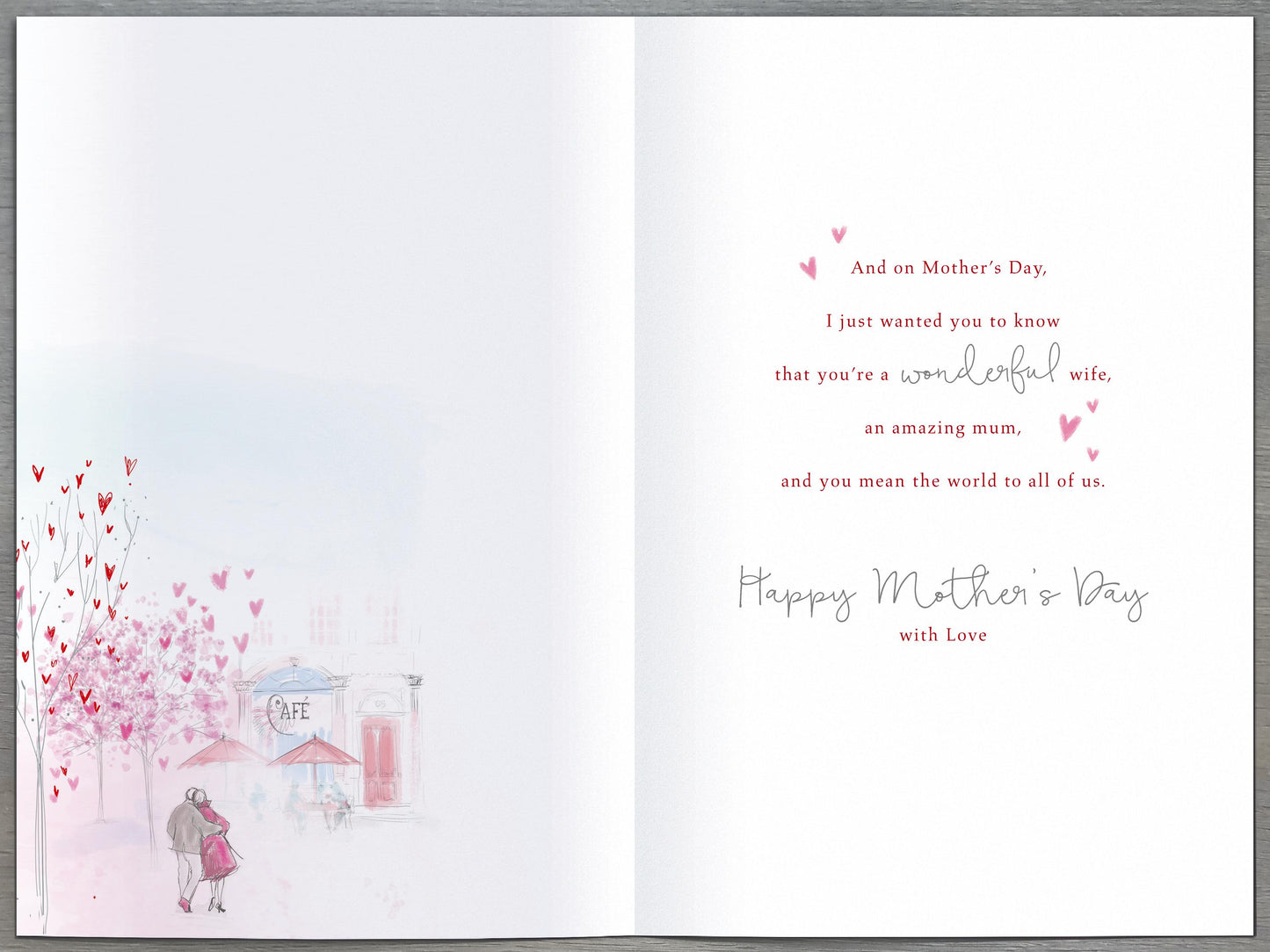 Hand Finished Greeting Cards Wife  Artist's Notebook
