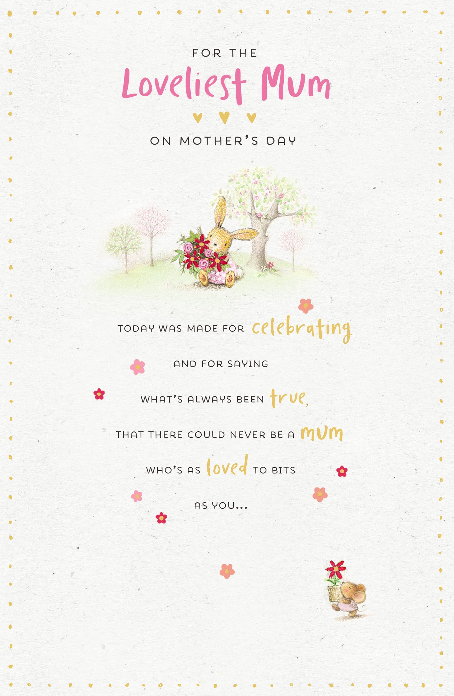 Standard Greeting Cards Mum Cute Cotton Tales