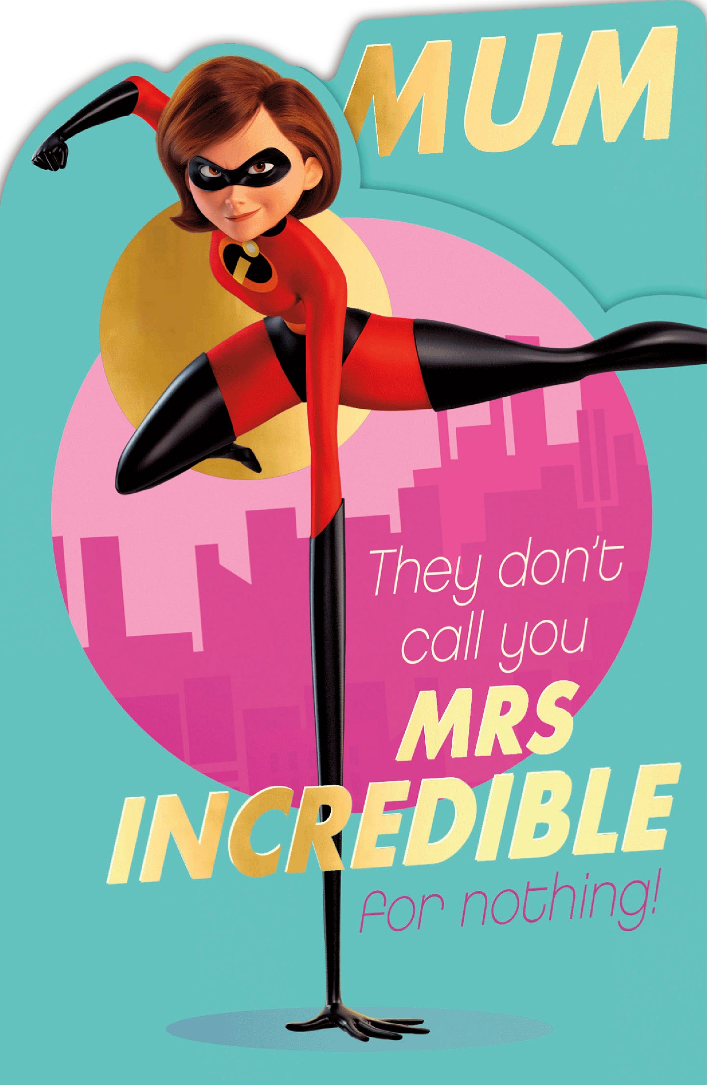 Hand Finished Greeting Cards Mum Juvenile Disney The Incredibles