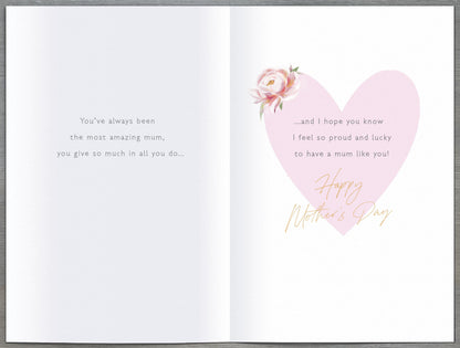 Hand Finished Greeting Cards Mum  Gibson Core Line