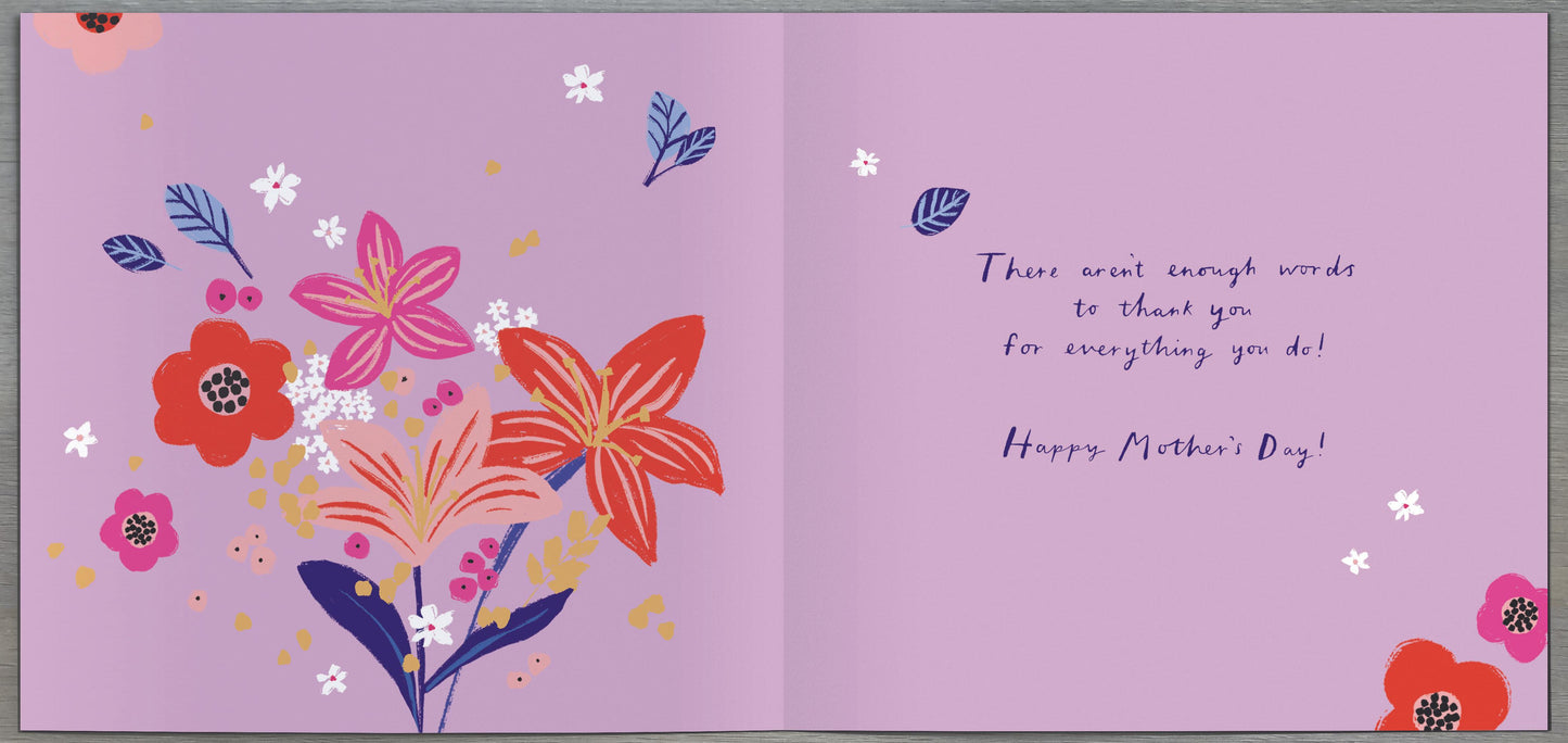 Hand Finished Greeting Cards Mum  Carlton Core Line