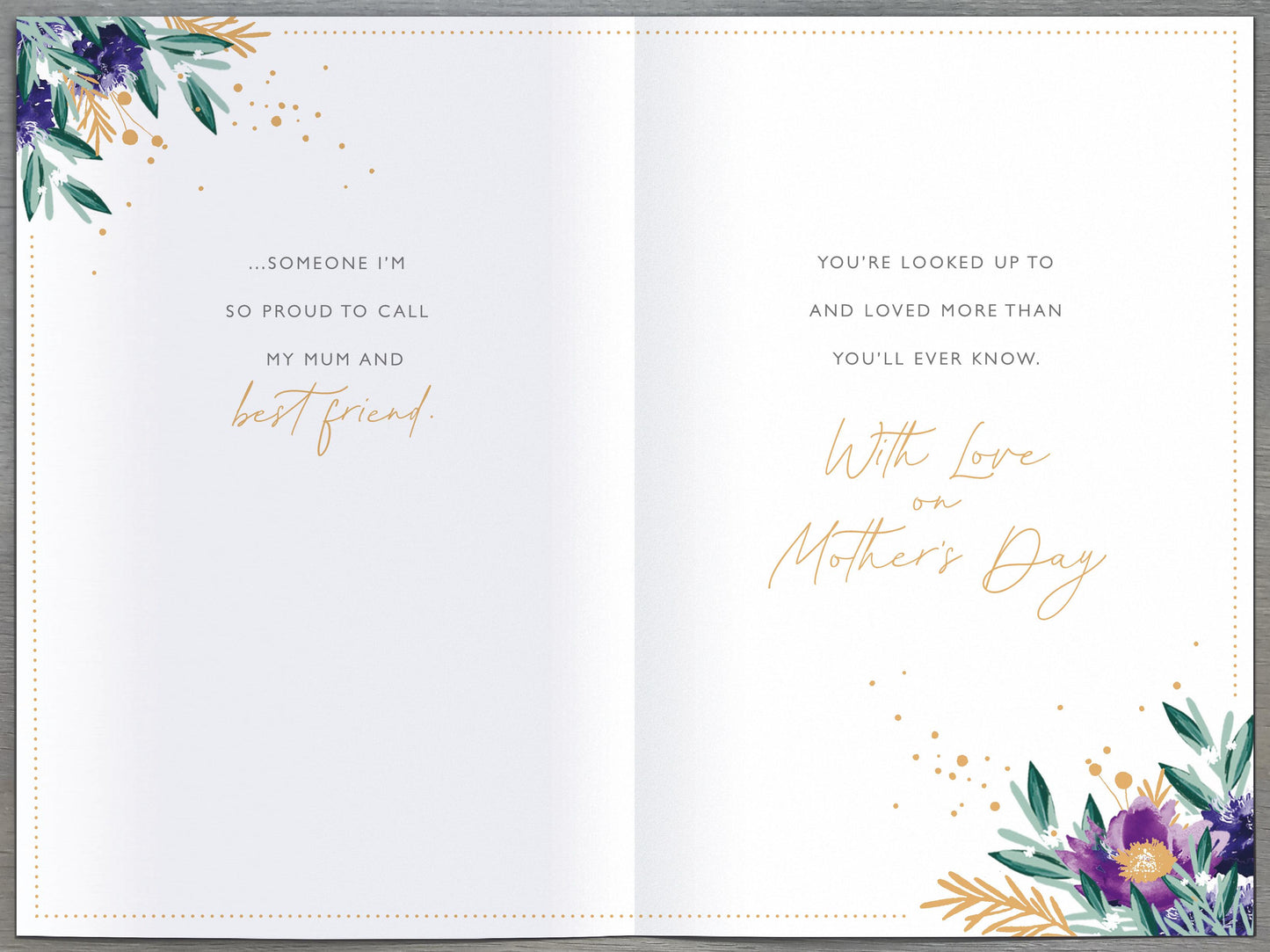 Hand Finished Greeting Cards Mum  Gibson Core Line