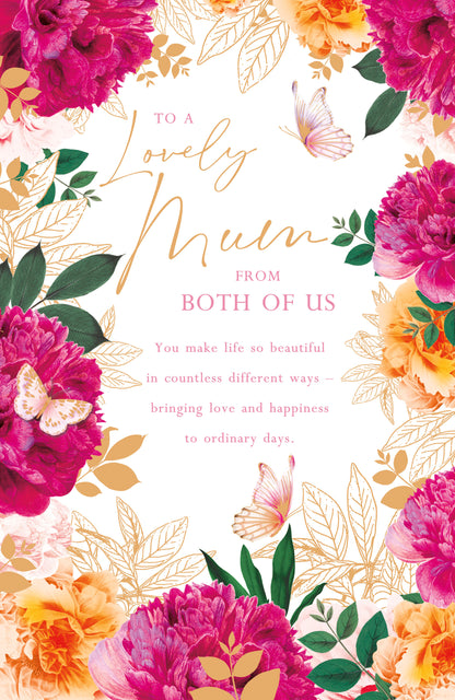 Hand Finished Greeting Cards Mum From Both  Royal Horticultural Society