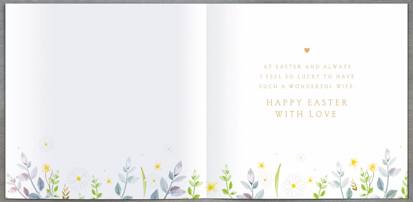 Hand Finished Greeting Cards Wife  Carlton Core Line