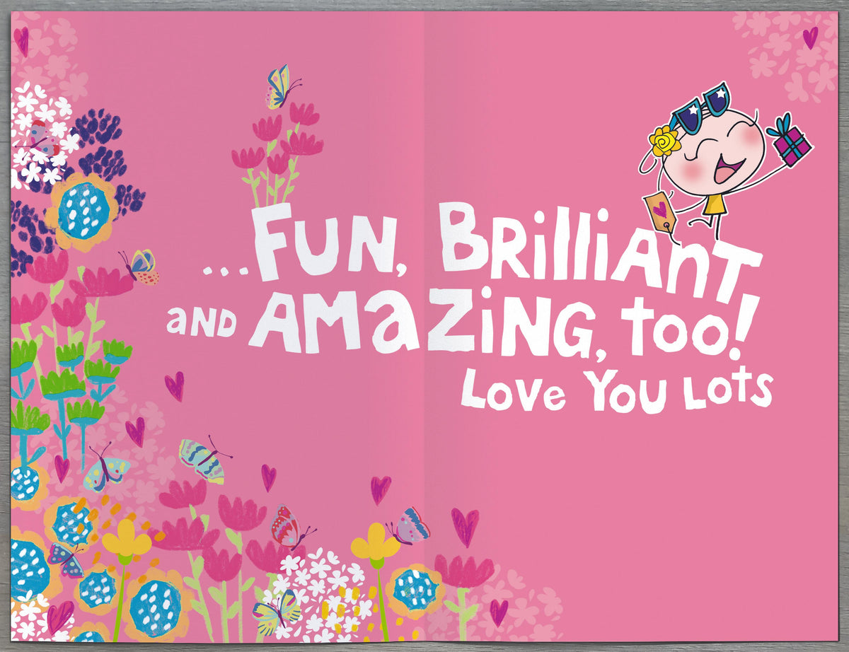 Hand Finished Greeting Cards Birthday Daughter Cute Wigwam