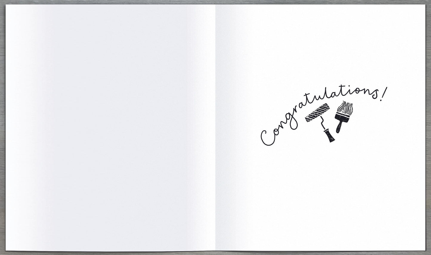 Standard Greeting Card Congratulations / GL New Home  Range: Ink Pot