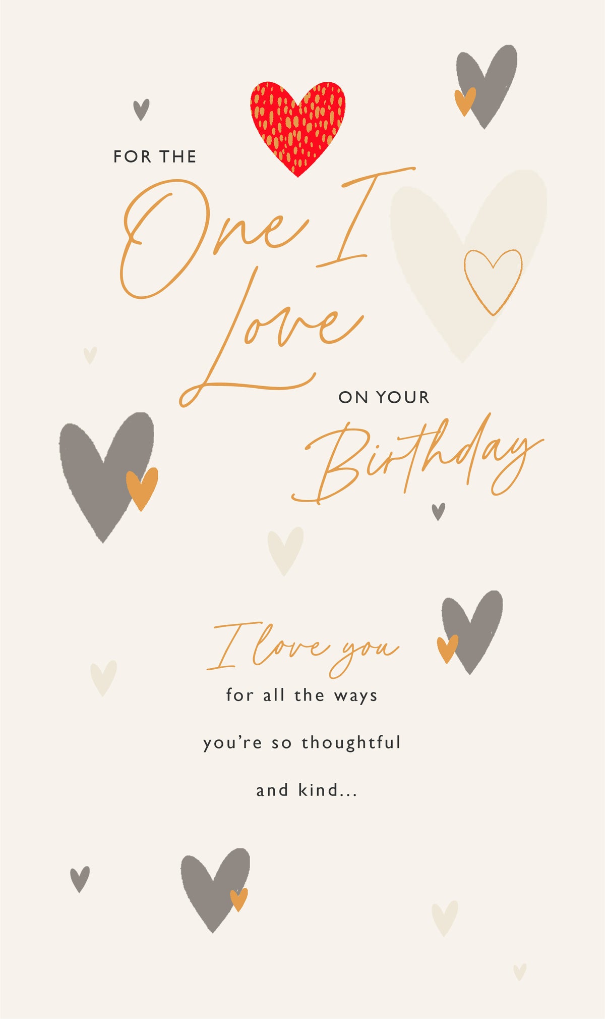 Standard Greeting Cards Birthday One I Love Masc  Gibson Core Line
