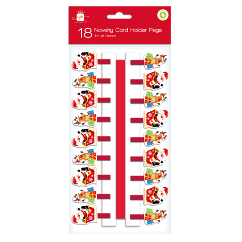 GIFTMAKER 18 Piece NOVELTY PEG CARD HOLDERS