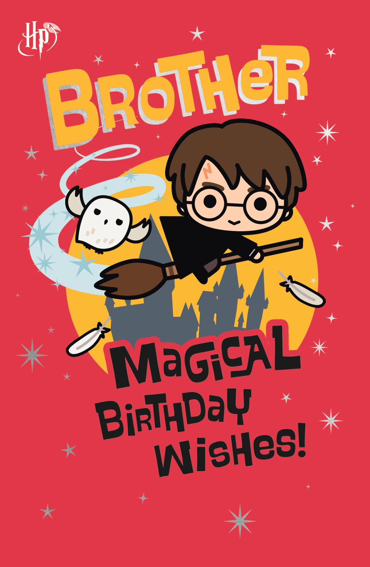 Standard Greeting Cards Birthday Brother Cute WB Harry Potter