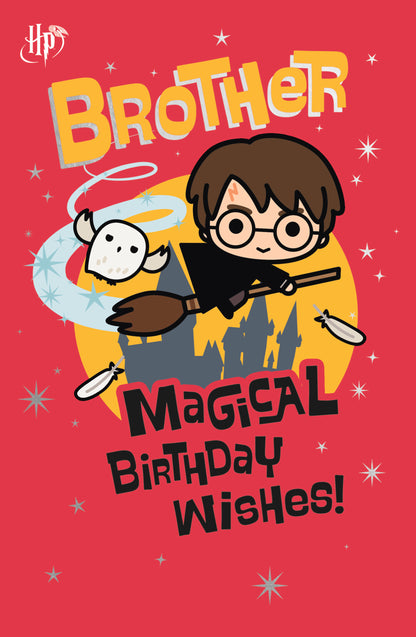 Standard Greeting Cards Birthday Brother Cute WB Harry Potter