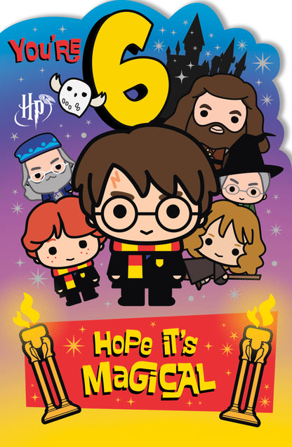 Standard Greeting Cards Birthday 6 Year Juvenile WB Harry Potter