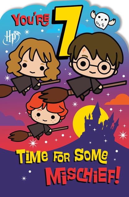 Standard Greeting Cards Birthday 7 Year Juvenile WB Harry Potter