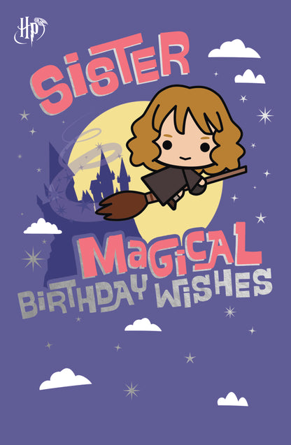 Standard Greeting Cards Birthday Sister Cute WB Harry Potter