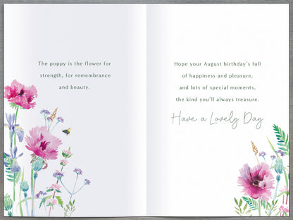 Standard Greeting Cards Birthday August  Gibson Core Line