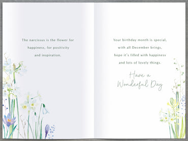Standard Greeting Cards Birthday December  Gibson Core Line
