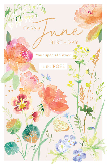 Standard Greeting Cards Birthday June  Gibson Core Line