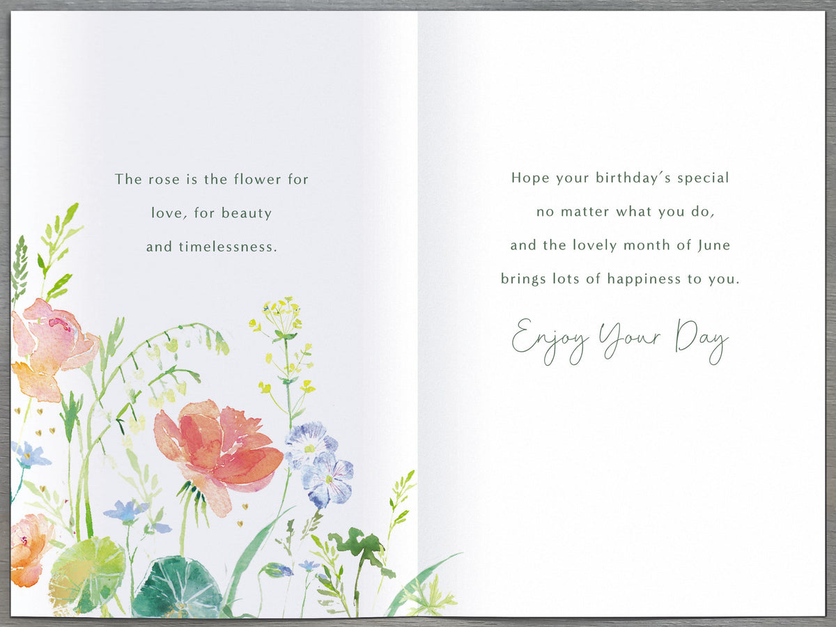 Standard Greeting Cards Birthday June  Gibson Core Line