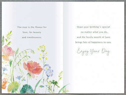 Standard Greeting Cards Birthday June  Gibson Core Line