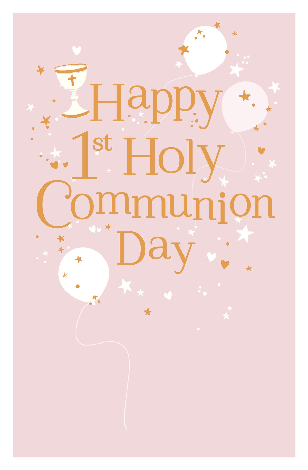 Standard Greeting Cards Communion Girl  Carlton Core Line