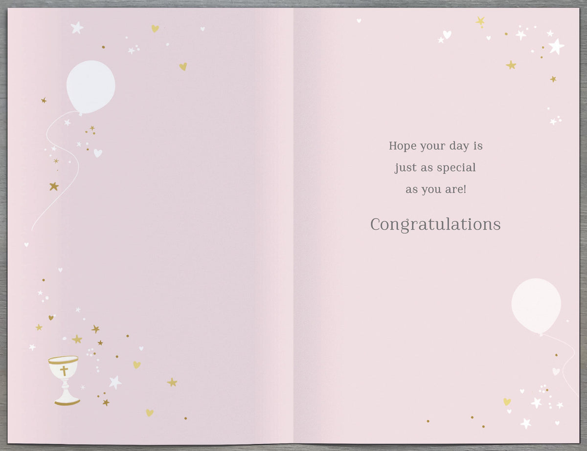 Standard Greeting Cards Communion Girl  Carlton Core Line