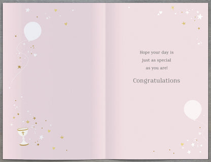 Standard Greeting Cards Communion Girl  Carlton Core Line
