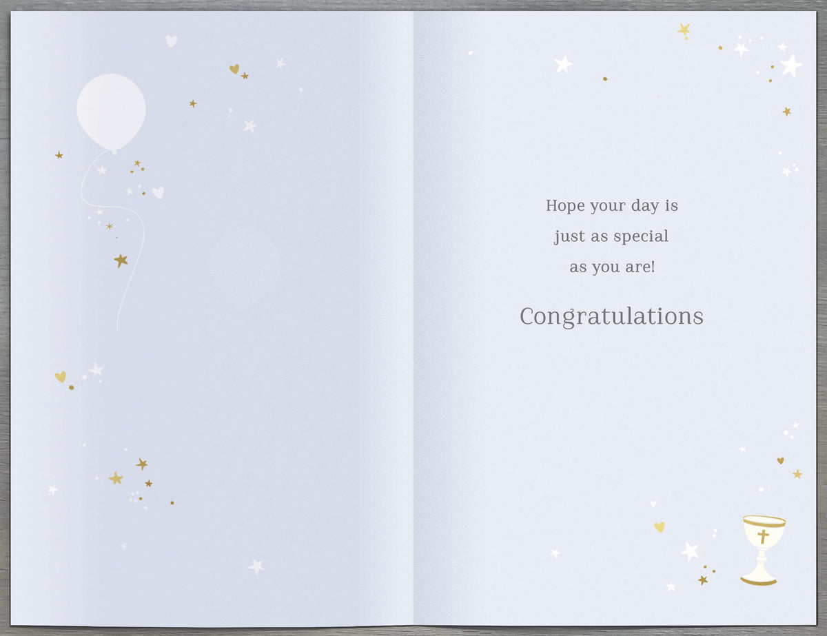 Standard Greeting Cards Communion Boy  Carlton Core Line