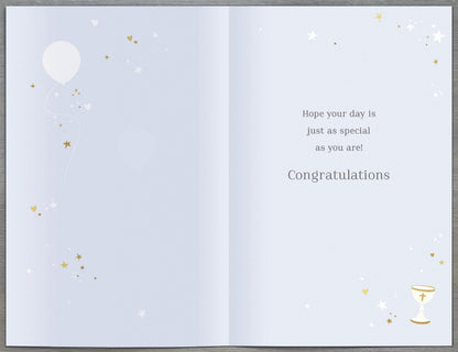 Standard Greeting Cards Communion Boy  Carlton Core Line