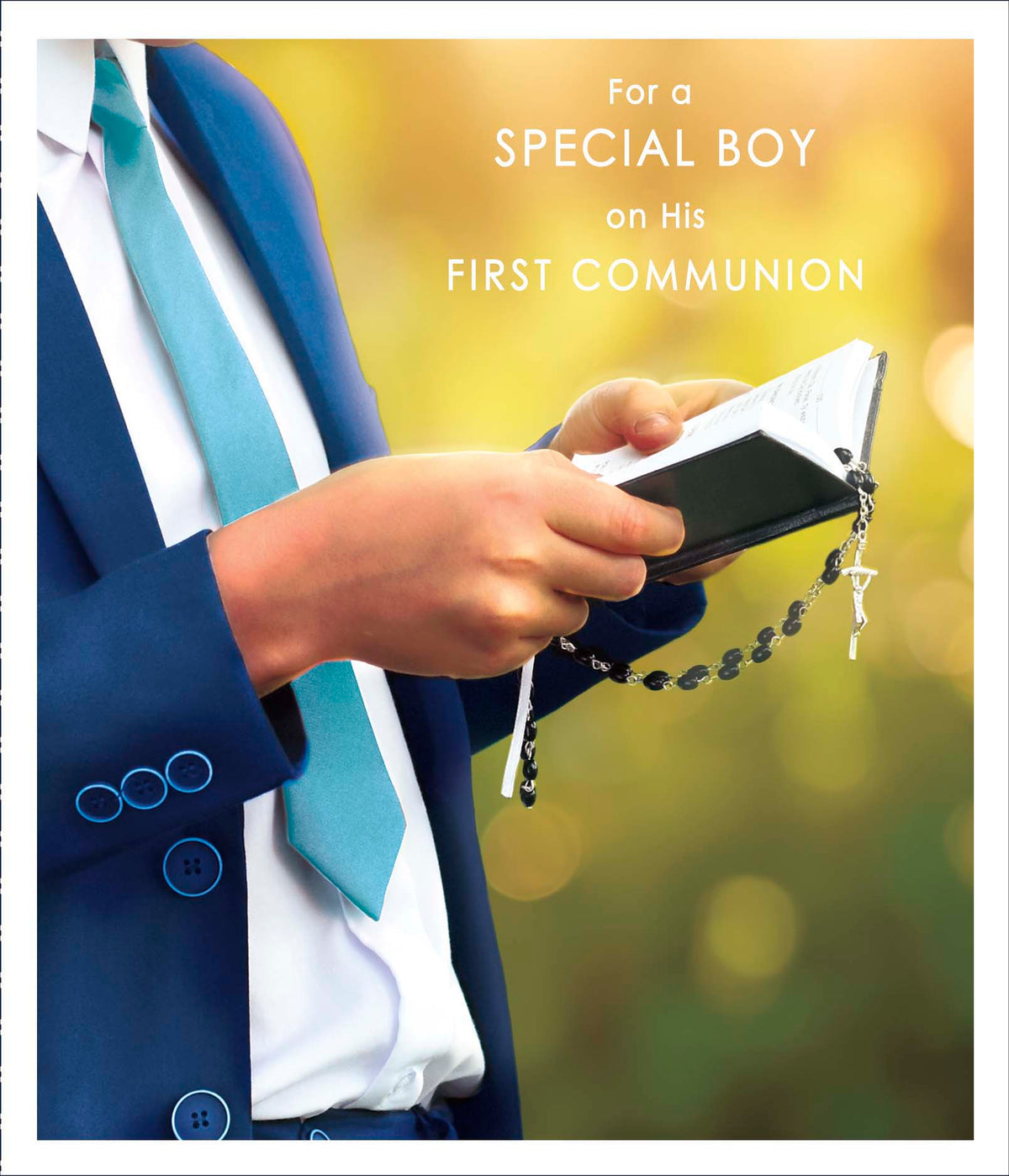 Standard Greeting Cards Communion Boy  Carlton Core Line