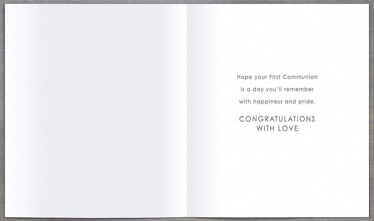 Standard Greeting Cards Communion Boy  Carlton Core Line