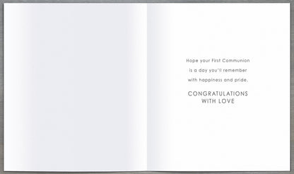 Standard Greeting Cards Communion Boy  Carlton Core Line