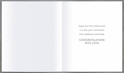 Standard Greeting Cards Communion Girl  Carlton Core Line