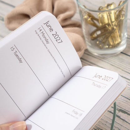 Peter Rabbit 2027 Mini Weekly Diary | Pocket-Sized Organiser with Elastic Strap Closure & Address Section | Official Beatrix Potter Diary