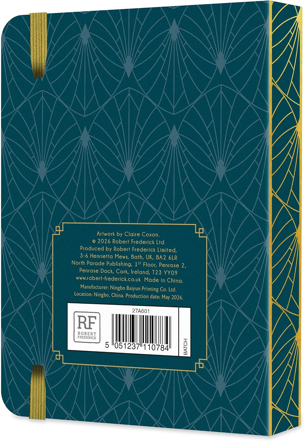 Claire Coxon Art Deco 2027 A6 Weekly Diary