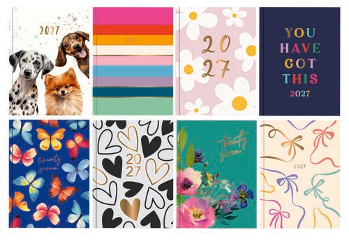 Tallon A5 2027 Week To View Diary Various Designs.