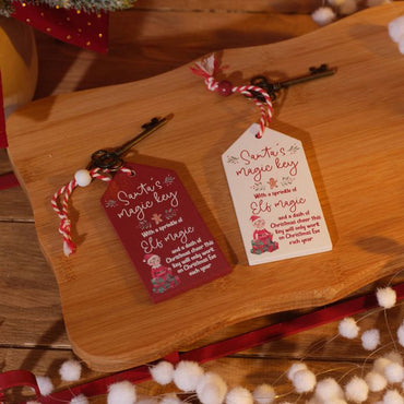 ELF CREW SANTA'S MAGIC KEY TAG 2 ASST TRAY 48
