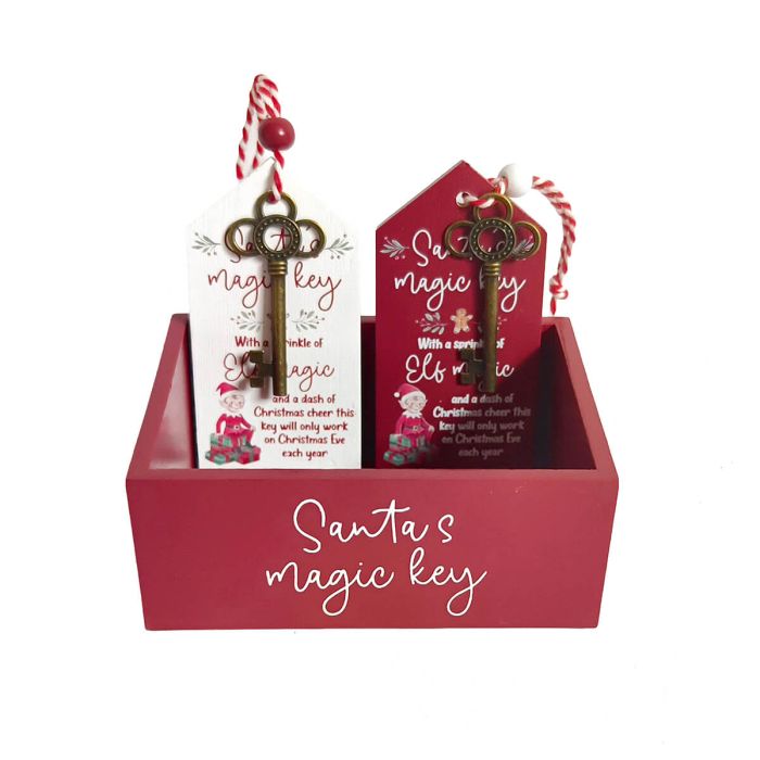 ELF CREW SANTA'S MAGIC KEY TAG 2 ASST TRAY 48