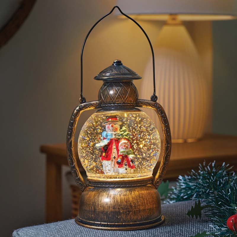 SnowSwirl Frosty Lantern