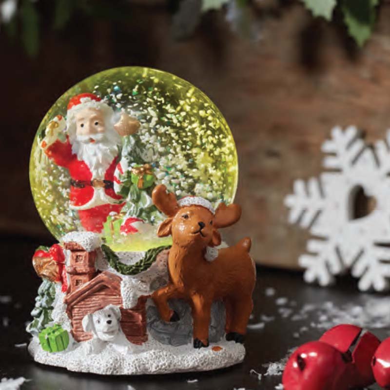 6cm Festive Friends SnowSpheres, Mixed Case