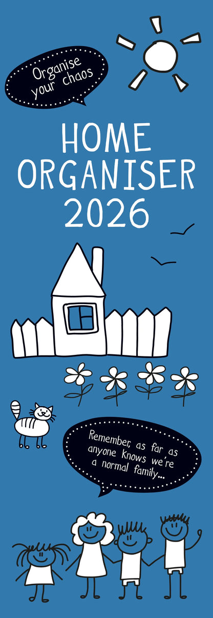 2026 Home Organiser - Slim Wall Calendar