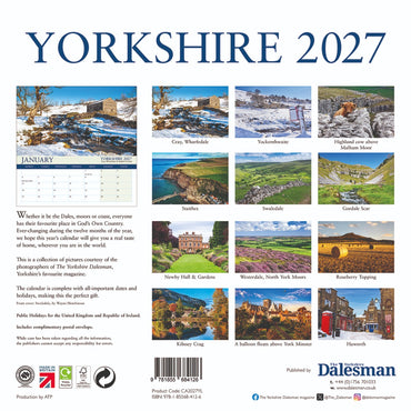 Yorkshire Dalesman Square Calendar 2027