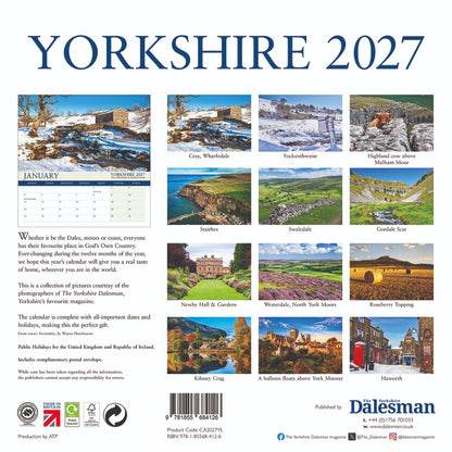 Yorkshire Dalesman Square Calendar 2027