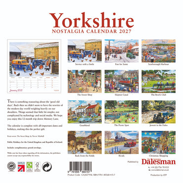 Yorkshire Nostalgia Calendar 2027